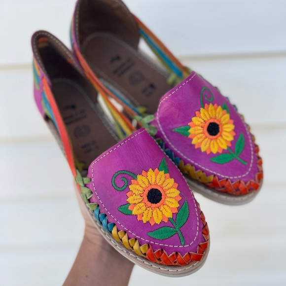 Genuine leather Mexican huaraches - Picture 7 of 9